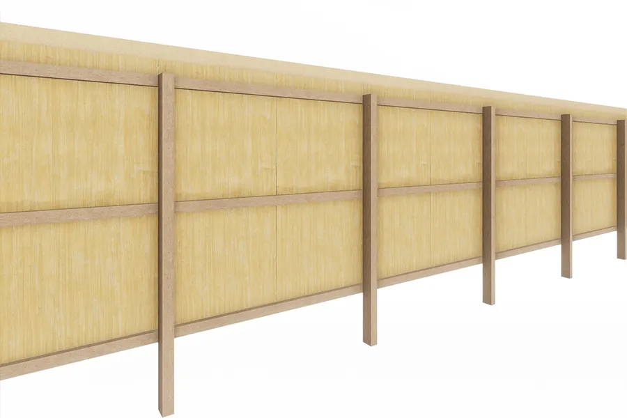 Holz-Bauzäune
