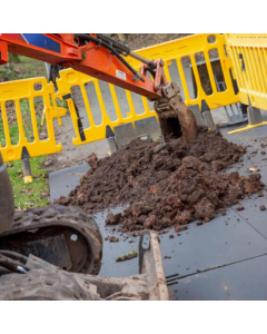 Robuste Schutzmatte für Baustellen