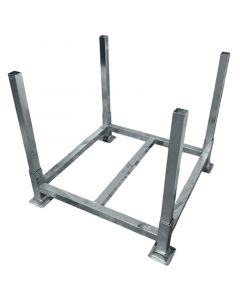 Verzinkte Stapelpalette mit abnehmbaren Beinen