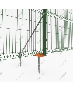 Verriegelungssystem für V-Maschendrahtzaunfüße