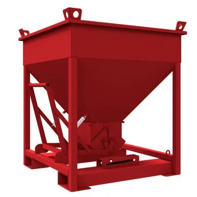 Betonsilo 500 L, beschichtet rot RAL 3003