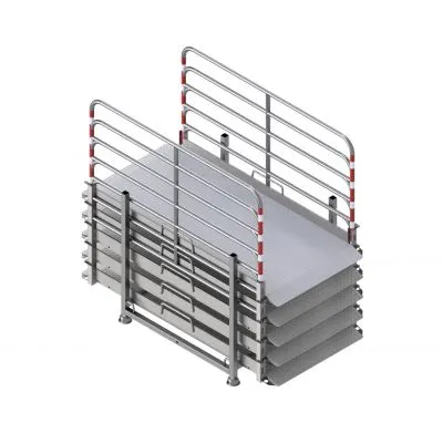 Grabenbrückenset 2 aus Aluminium