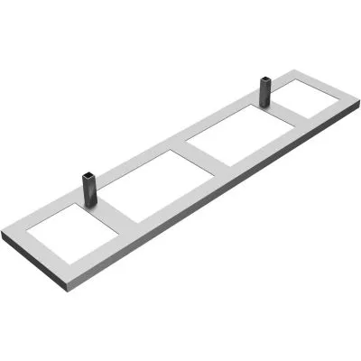 Aufsatzteil an Traverse für 16 Fußplatten Aufsatzteil an Traverse für 16 Fußplatten