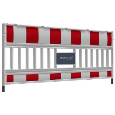 Absperrschrankengitter mit Signal Absperrschrankengitter mit Signal