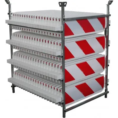 Lager- und Transportgestell für 80 Baken