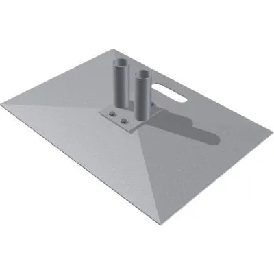 Mobilzaunplatte aus Stahl