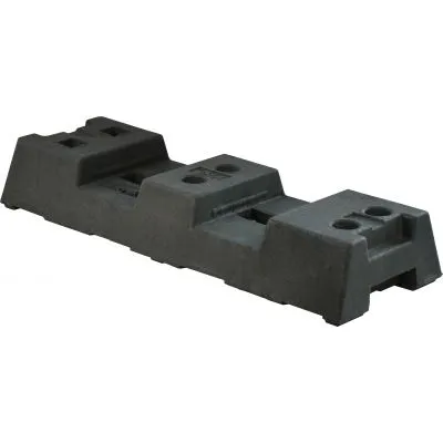 Bauzaunfuß  aus Kunststoffrecycling Bauzaunfuß  aus Kunststoffrecycling