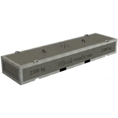 Beton-Aufstellvorrichtung für Vorwarntafeln