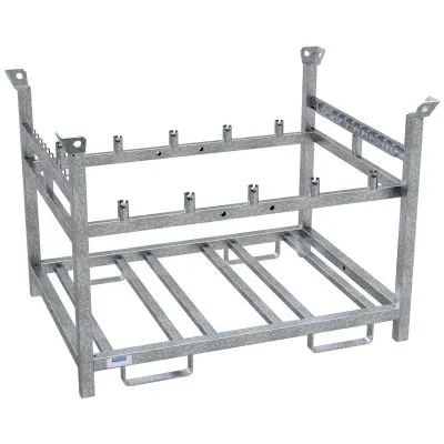 Lager- und Transportpalette für 10 Baken, Fußplatten und Lampen Lager- und Transportpalette für 10 Baken, Fußplatten und Lampen