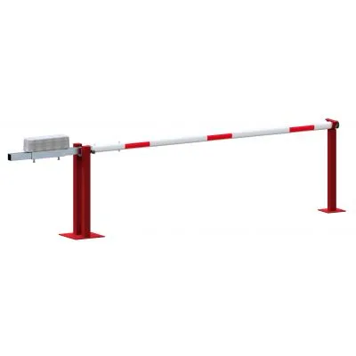 Wegeschranke mit Gegengewicht und Auflagestütze