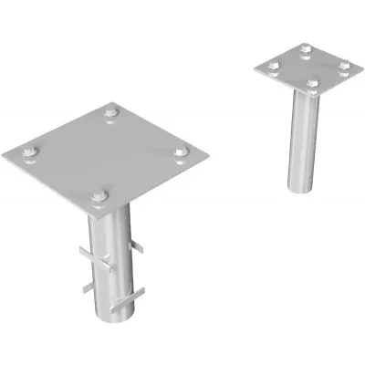 Satz Bodenhülse zum Einbetonieren  für Haupt- und Auflagepfosten Satz Bodenhülse zum Einbetonieren  für Haupt- und Auflagepfosten