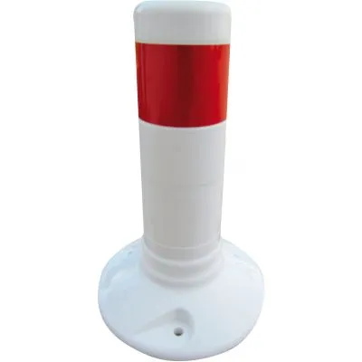 Flexipfosten weiß / rot  Ø 80 mm Flexipfosten weiß / rot  Ø 80 mm