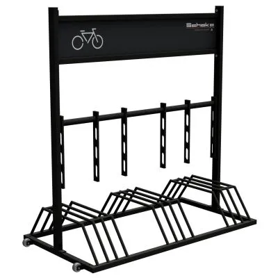 Mobiler Fahrradständer  mit Werbeschild Mobiler Fahrradständer  mit Werbeschild