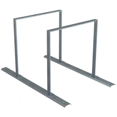 Fahrradanlehnbügel  Reihenanlage Stahlrohr 50 x 12 mm Fahrradanlehnbügel  Reihenanlage Stahlrohr 50 x 12 mm