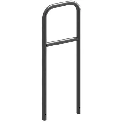 Rohrbügel aus Stahlrohr Ø 48 x 2,5 mm mit Querholm zum Einbetonieren