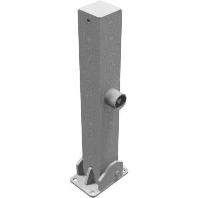 Absperrpfosten 70 x 70 mm umlegbar mit Dreikantverschluss 500 mm Überflur Absperrpfosten 70 x 70 mm umlegbar mit Dreikantverschluss 500 mm Überflur