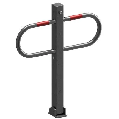 Durchgangs- und  Parkplatzsperre umlegbar mit Profilzylinderschloss Durchgangs- und  Parkplatzsperre umlegbar mit Profilzylinderschloss