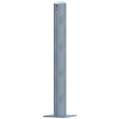 Absperrpfosten Stahlrohr Ø 102 x 2,9 mm ortsfest für Dübelbefestigung Absperrpfosten Stahlrohr Ø 102 x 2,9 mm ortsfest für Dübelbefestigung