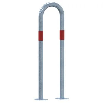 Absperrbügel zum Aufdübeln aus Stahlrohr Ø 48 mm