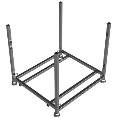 Stapelpalette  für 10 Holz-Grabenbrücken oder 5 Aluminium-Grabenbrücken Stapelpalette  für 10 Holz-Grabenbrücken oder 5 Aluminium-Grabenbrücken