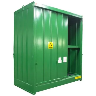 Lagerschrankeinheit für IBCs und Fässer