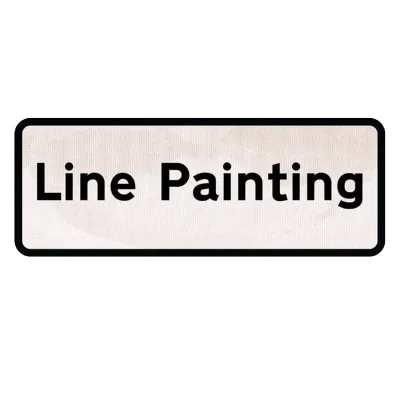 Linienmalerei – Verkehrszeichen Linienmalerei – Verkehrszeichen