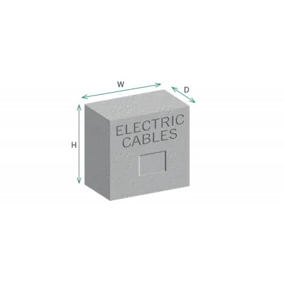 Betonmarkierungsblöcke für Versorgungsleitungen