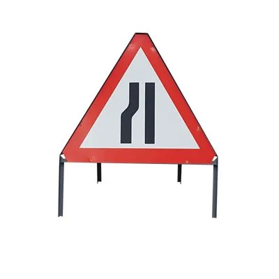 Verkehrsschild 'Straße verengt links'