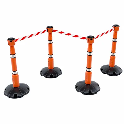 Einziehbares Sicherheitsbarrieren-Kit