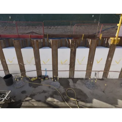 Spundwandfüllmaterial