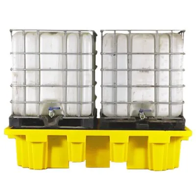 Doppelte IBC-Auffangpalette - mit Gitter Doppelte IBC-Auffangpalette - mit Gitter