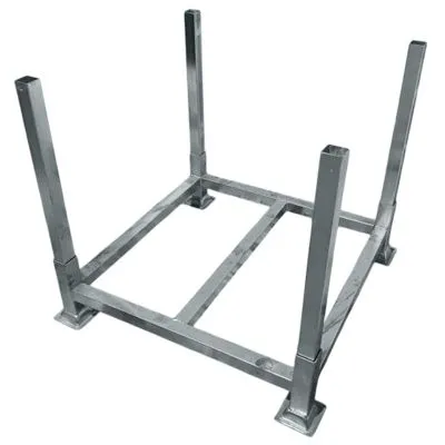 Verzinkte Stapelpalette mit abnehmbaren Beinen Verzinkte Stapelpalette mit abnehmbaren Beinen