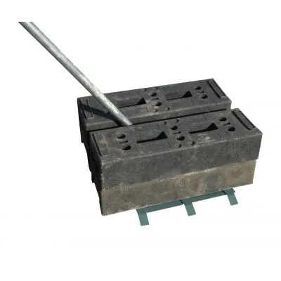 Zaunstabilisatoren mit Blockschale Zaunstabilisatoren mit Blockschale