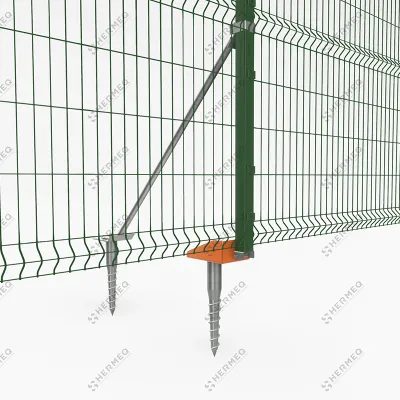 Verriegelungssystem für V-Maschendrahtzaunfüße